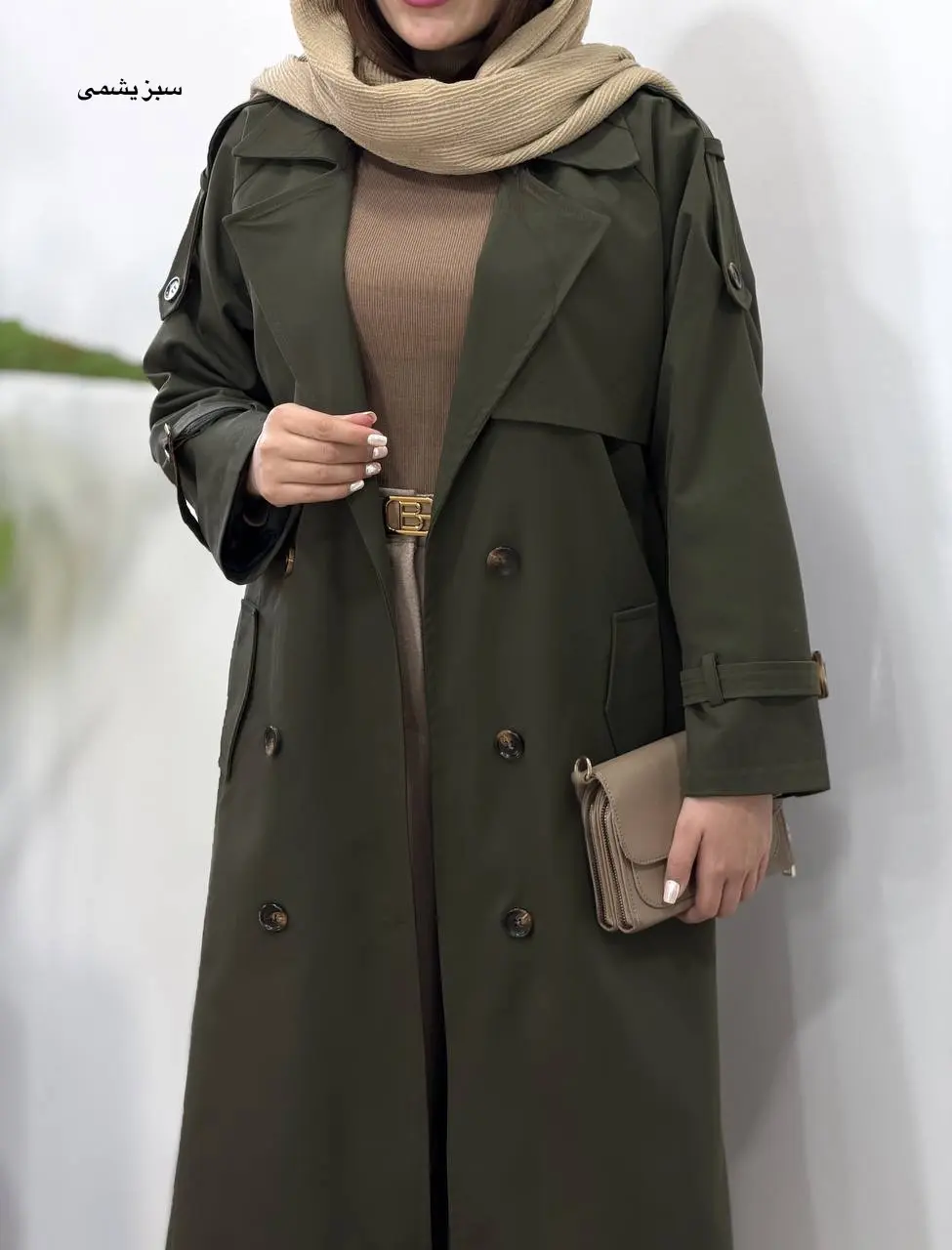 ترنچ کت بلند آستردار نورا